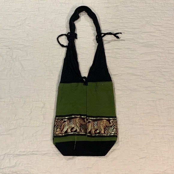 Handmade Bag Created with linen, silk and wooden beads🌴✨ - Picture 2 of 4